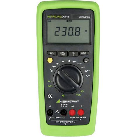 Gossen Metrawatt METRALINE DM 41 Hand-Multimeter kalibriert (ISO) digital CAT III 600 V, CAT IV 300