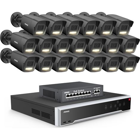 ANNKE 3K Außen Überwachungskamera,32 Kanal NVR und 20x 5MP PoE IP Kamera H.265+ Farbnachtsicht, Videoüberwachungsset,4TB HDD (1/5)