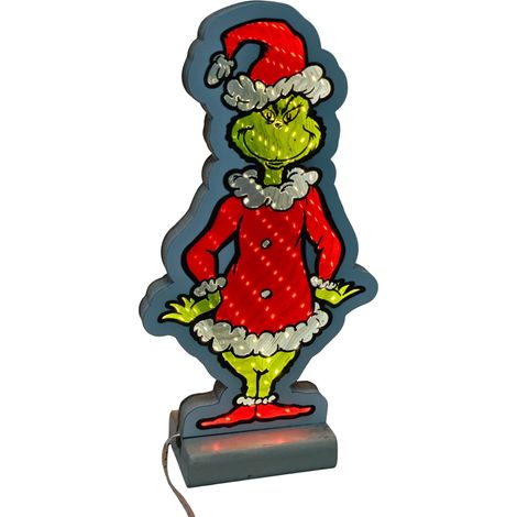 Luce Decorativa The Grinch Babbo Natale 20CM Peraga Christmas