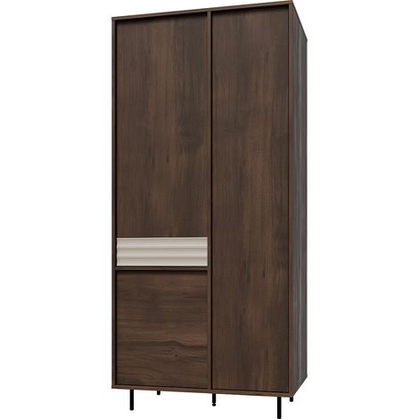 Armario 3 puertas Astra Madera oscura y Cachemira (1/4)
