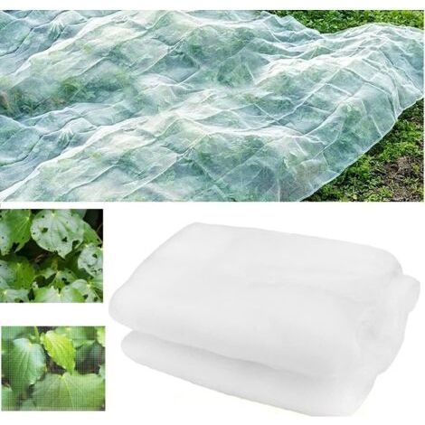 Insektenschutznetz für Garten – 2,5 x 10 m, feines Netz zur Abdeckung von Beeten, Hochbeeten, Bäumen und Pflanzen, Schutz vor Schädlingen, Insekten und Vögeln, ideal für Gewächshäuser und Gartenanbau (1/4)