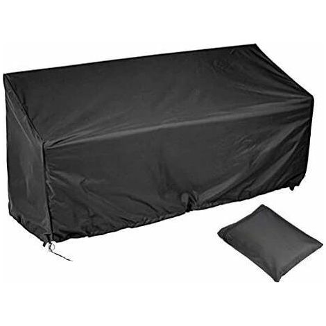 royaluxe - Housse de protection pour banc de jardin 3 places Oxford Housse de banc de jardin imperméable Housse de protection pour meubles de jardin en polyester Oxford de haute qualité 163 x 66 x 89 (1/5)
