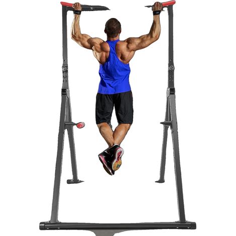 Barre de traction, hauteur réglable, grande capacité de charge, noir (1/2)