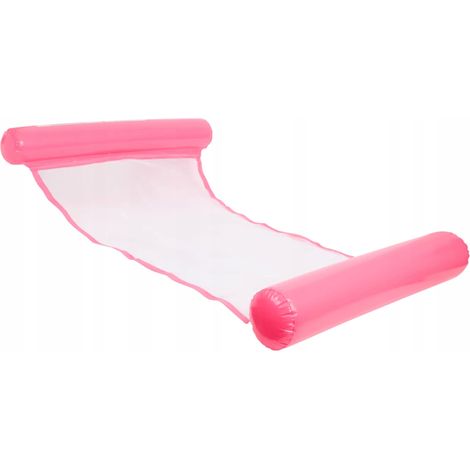 Aufblasbare Wasserhängematte Matratze Pool Lounge schwimmend aufblasbar rosa (1/4)