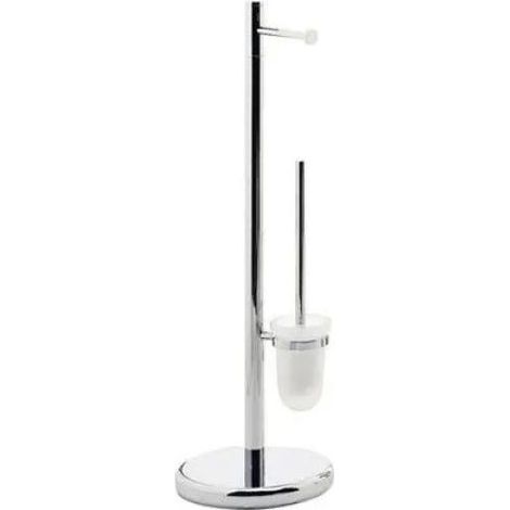 Pie Con Soporte De Rollo De Papel Y Escobilla De Baño Tracy 1