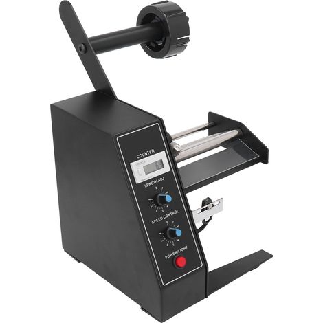 Automatischer Etikettenspender mit Etikettenrollenabstreifer, Digitalanzeige, einstellbarer Geschwindigkeit, EU-Stecker 220 V (1/5)