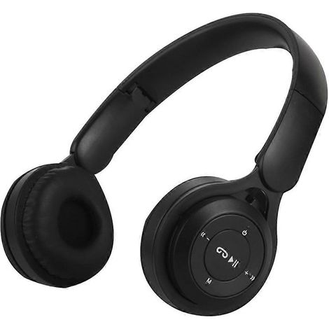 Kabelloses Bluetooth-Headset, tragbar, faltbar, Kinder-Headset, Schwarz (1/5)