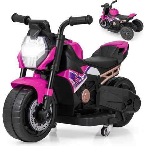 Kids Ride-on Motorcycle Toddlers 6V Electric Toy Bike w/Training Wheels (1/5)