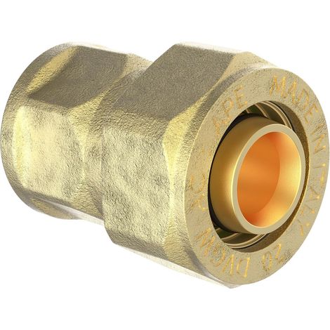 MS Übergangsstück, blank, 16 mm x 1/2"IG, Klemmfitting für MSVR (1/4)