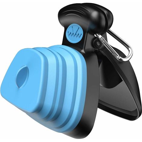Portable Poop Scoop pour Chien Chat avec Distributeur de Sac,Outil De Nettoyage de Pelles pour Animaux pour Maison ou Extérieur (1 Sac de Déchets en Rouleau Inclus) -Bleu (1/5)