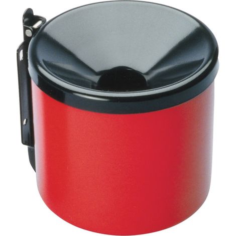 Posacenere da parete autoestinguente per interni ed esterni, rosso, diametro 15 cm