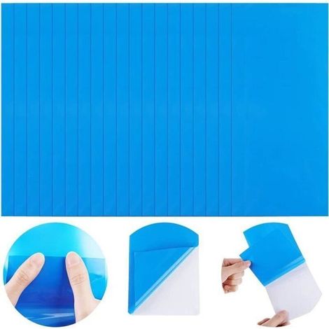 Kit de Réparation PVC Auto-Adhésif pour Piscines Gonflables – 20 Patchs Durables, Précoupés et Prêts à l’Emploi (1/4)