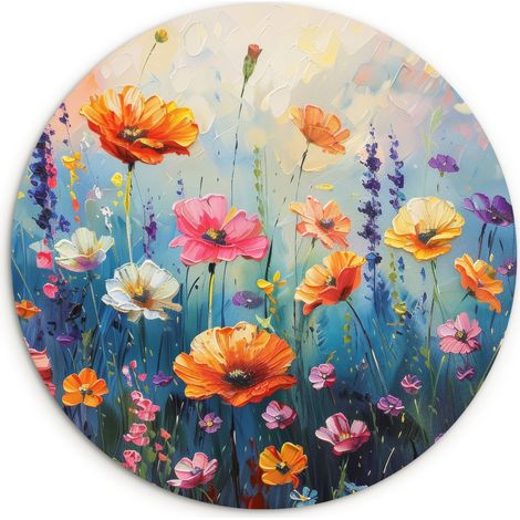 LE TABLEAU Fleurs - Nature - Aquarelle - Art Tableau Décoration Murale 30x30 cm (1/5)