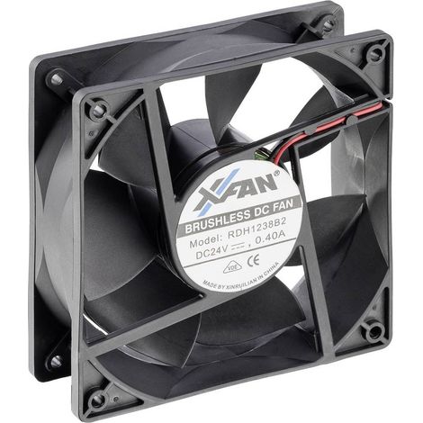 X-Fan RDH1238S Ventola assiale 24 V/DC 217.8 m³/h (L x L x A) 120 x 120 x 38 mm
