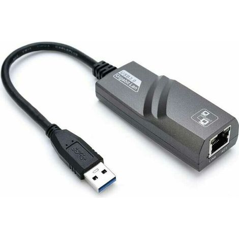 Kaelt - Adaptateur USB Ethernet, Adaptateur Ethernet USB 3.0 vers RJ45, Réseau Adaptateur LAN 1000 Mbps Compatible avec Windows 10/8.1/8/7/Vista/XP, Mac OS 10.6 et Supérieur, Linux (1/5)