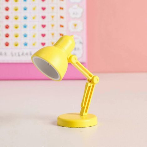 Miniatur-Falt-LED-Schreibtischlampe mit Magnetclip (LD02 Gelb)