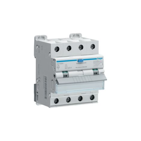Differenziale Magnetotermico 4P 300Ma A 25A 6Ka C ( HAGER cod. AFM475H )