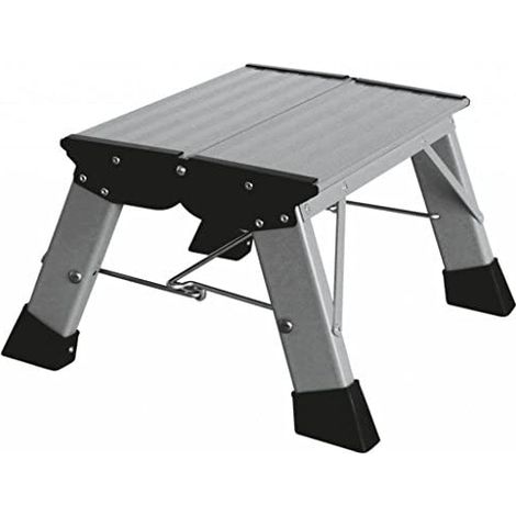 KRAUSE 130327 ESCABEAU DOUBLE PLIABLE EN ALUMINIUM HAUTEUR 2,20 M (1/5)