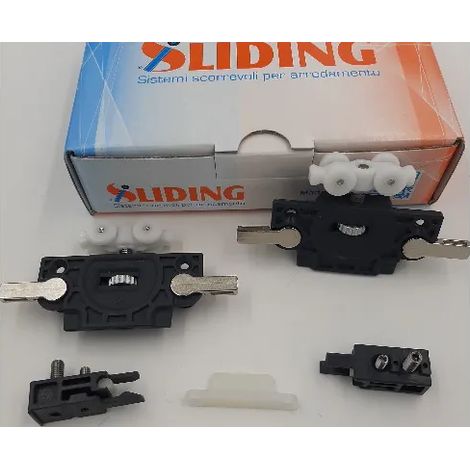 KIT SCORREVOLE SLIDING mod.COLIBRI' con CLIP RAPIDA per LEGNO (1/5)
