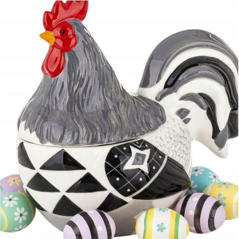 Boîte décorative pour figurine de Pâques, coq avec couvercle, 22 × 13 × 23 cm (1/5)