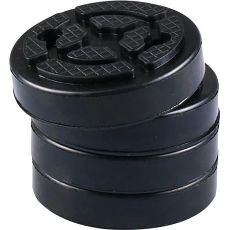 Patins de levage professionnels en caoutchouc pour ponts élévateurs à deux colonnes - Protection des pièces automobiles - Lot de 4 (1/5)