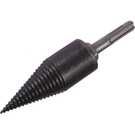 Mèche à Fendre le Bois 32mm, Outil de Fendage du Bois en Acier, Poignée Triangulaire Antidérapante, pour Usage Domestique (1/5)