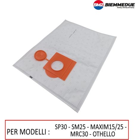 SACCHETTO FILTRO BM2 PER ASPIRATORE SP30 - SM25 - MAXIM - MRC30