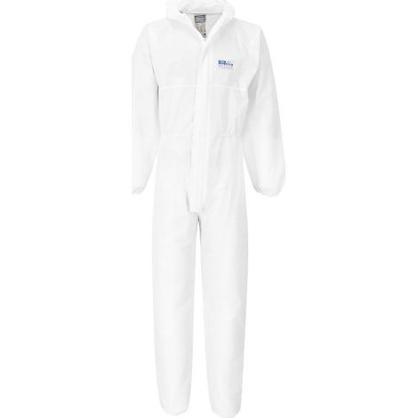 Mono de trabajo BizTex SMS FR resistente a la llama, tipo 5/6 ST80 L Blanco