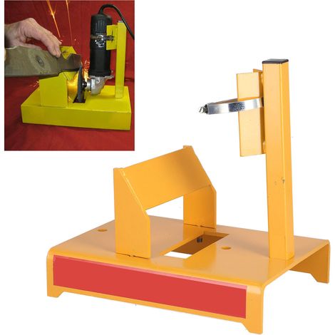 Support d'affûtage pour lames de tondeuse à gazon, anneau réglable à 30° (jaune) (1/5)