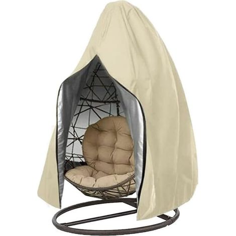 Housse de protection d'extérieur ,Housse de Protection pour œufs Chaise,190x115 cm,Beige (1/4)