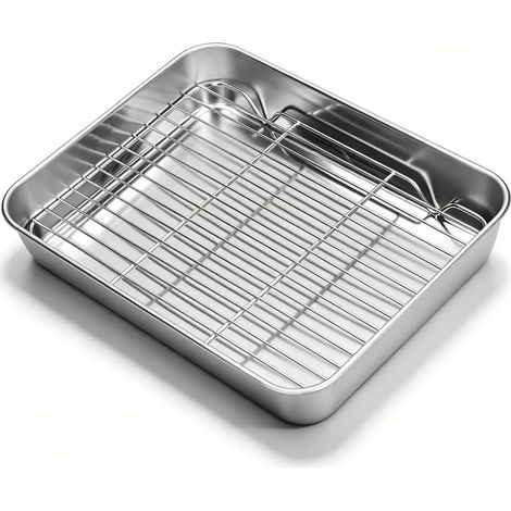 Plat Cuisson Avec Grille AntiadhéSive Four PâTisserie Viande (1/5)