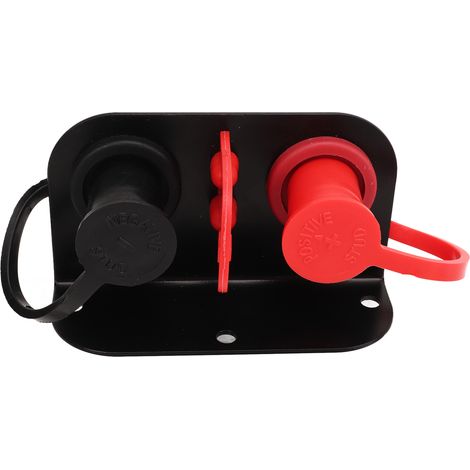 Set mit 2 M10x2 Batterieklemmen, Klemmenverlegungssatz für UTV, ATV, LKW, Wohnmobil, Traktor, Rasenmäher, Bootsladegerät (1/5)