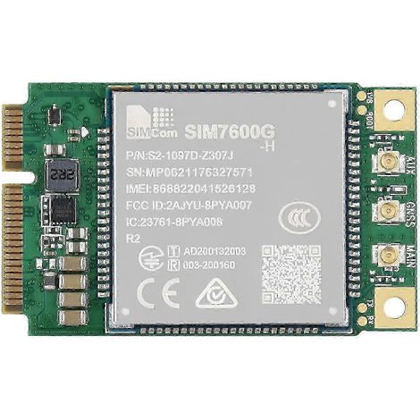 Module LTE 4G SIM7600G-H-PCIE CAT-4 avec GNSS - compatible mondial (1/5)