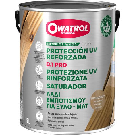 Aceite saturador para maderas duras Owatrol D1-PRO Miel (ow24) 1 litro