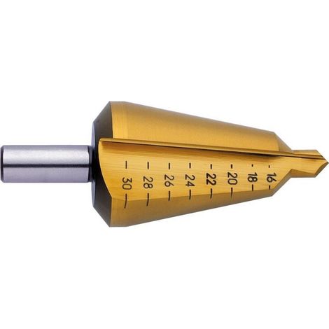 Exact Blechschälbohrer 4-30 mm TIN 4-30 Rundschaft Gewindeschneider