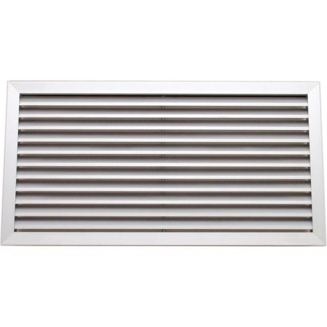 Grille de reprise à ailettes fixes, simple déflexion, blanc, D 800 x 200 mm S&P (UNELVENT) 856598