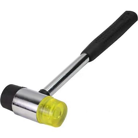 Maillet en caoutchouc, petit marteau en nylon de 25 mm avec manche antidérapant en caoutchouc pour la bijouterie, le bricolage et le travail du cuir. (1/5)