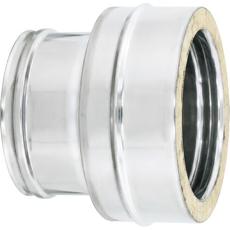 MAKA Raccordo Caldaia Canna Fumaria Doppia Parete Inox Ø 130-180 mm (1/5)