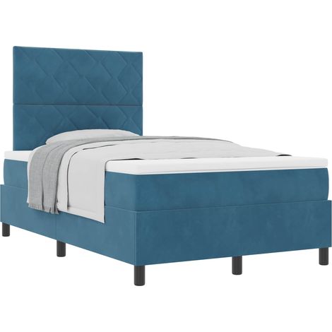 Maison Exclusive - Boxspringbett mit Matratze Dunkelblau 120 x 20