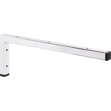 Escuadra para encimera de baño con acabado cromo brillo. Dimensiones: 25x457x157 mm - (1/2)