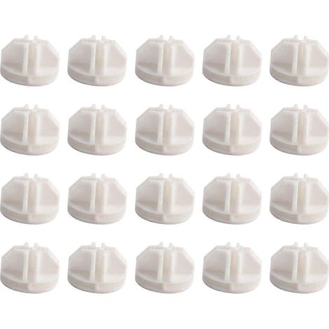 20 Pcs Grid Cube Connector ABS Connectors For Wire Shelving (White)-- (1/5)
