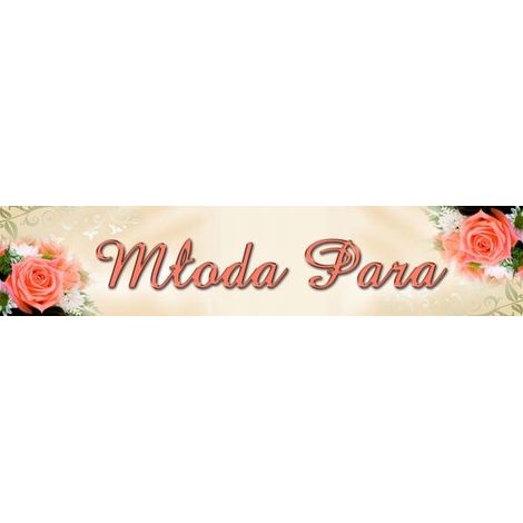 Placas de registro de boda 50x11,5 cm, 1 unidad TK13
