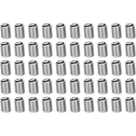 Lot de 50 inserts filetés mâle-femelle réducteurs en acier inoxydable M5/16-18-2.5D pour réparation d'écrous (1/5)