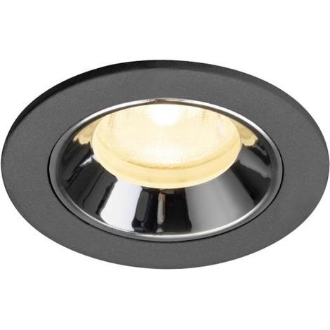 Spot encastré Numinos XS noir/chrome 3000K - 40 deg - 1009294