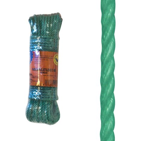 CUERDA POLIETILENO 5 MM VERDE