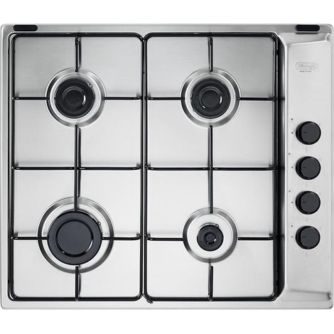 De'Longhi FLI 46 ASV Einbaukochfeld Edelstahl 58 cm Gas 4 Brenner