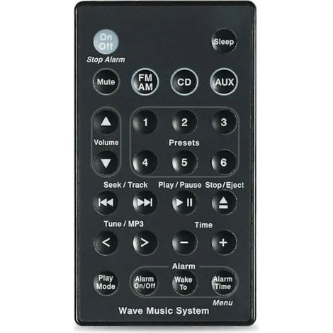 Remplacement pour Bose Wave système de musique système de son télécommande Awr1b1 Awr1b2 Awrcc1 Awrcc2 Awrcc3 (1/3)