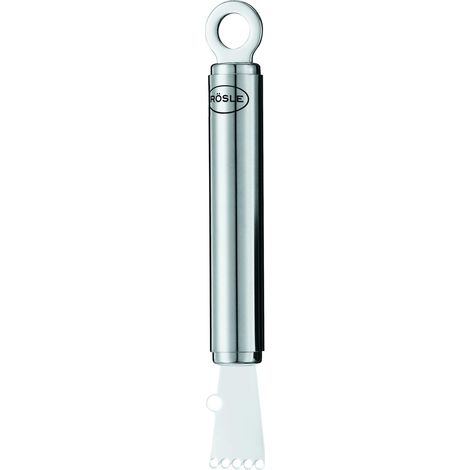 Zesteur - Ustensile de Cuisine en INOX 18/10 - pour Effiler la Peau des Agrumes en Forme de Ruban - Décorez ou Ajoutez du Goût - Passe au Lave-Vaisselle, 15,5 cm (1/5)