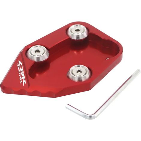 (Rouge) Compatible avec HONDA CBR1000RR CBR 1000RR CBR 1000 RR 2008-2016 2015 Accessoires Béquille latérale CNC Extension de béquille arrière Plaque de support maxpower (1/4)