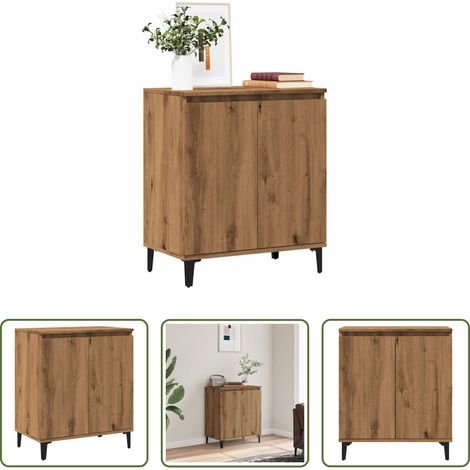 Holzwerkstoff - Sideboard Artisan-Eiche 60x35x70 cm Holzwerkstoff (1/5)